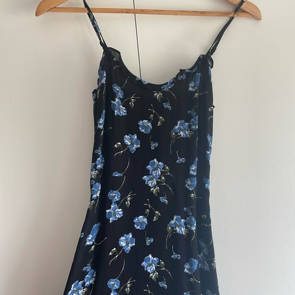 Reformation Dresses & Skirts - Reformation Blue and Black Spaghetti Strap Midi Sundress
